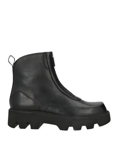 Pollini Woman Ankle Boots Black Size 7 Calfskin