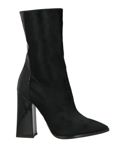 Pollini Woman Ankle Boots Black Size 7 Leather