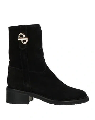 Pollini Woman Ankle Boots Black Size 7 Leather