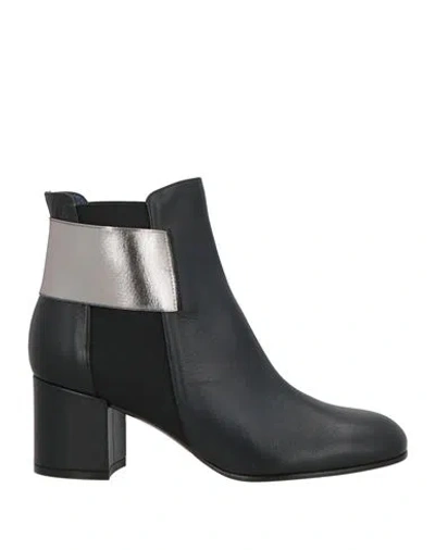 Pollini Woman Ankle Boots Black Size 7.5 Leather