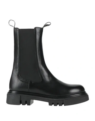 Pollini Woman Ankle Boots Black Size 8 Calfskin