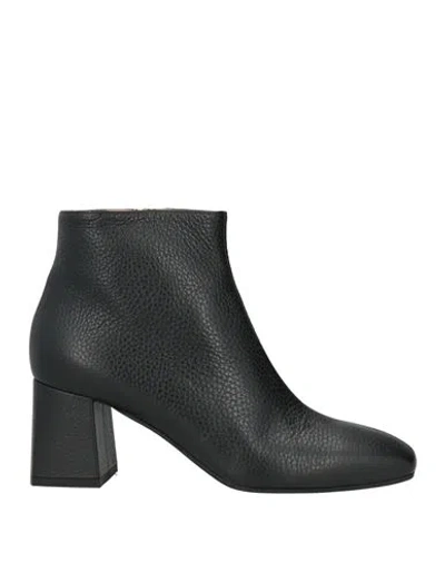 Pollini Woman Ankle Boots Black Size 8 Calfskin