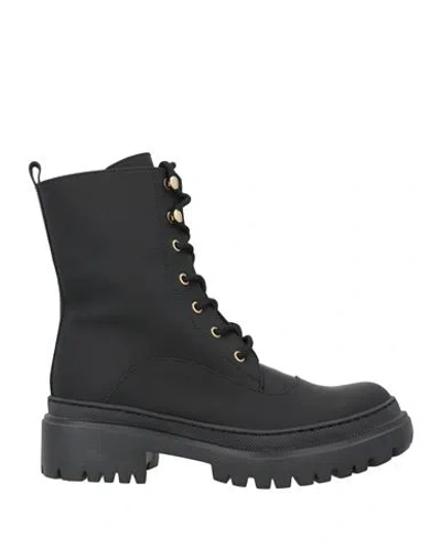 Pollini Woman Ankle Boots Black Size 8 Calfskin