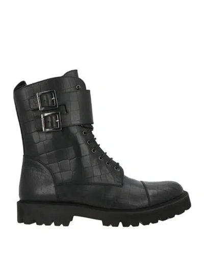 Pollini Woman Ankle Boots Black Size 8 Leather
