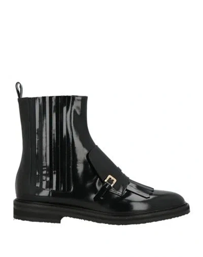 Pollini Woman Ankle Boots Black Size 9 Calfskin