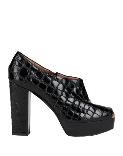 Pollini Woman Ankle Boots Black Size 9 Leather