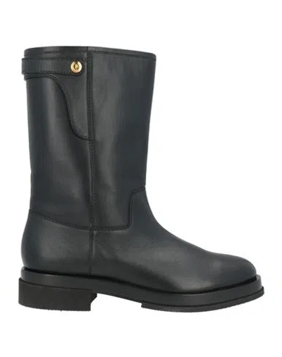 Pollini Woman Ankle Boots Black Size 9 Leather