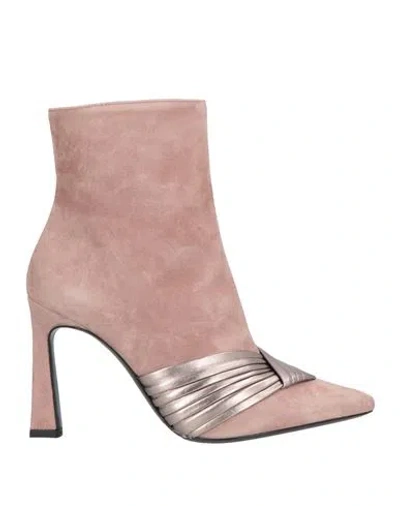 Pollini Woman Ankle Boots Pink Size 7 Leather