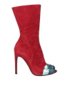 Pollini Woman Ankle Boots Red Size 6 Leather In Red