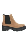Pollini Woman Ankle Boots Sand Size 7 Leather In Beige