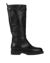 Pollini Woman Boot Black Size 5 Calfskin In Black