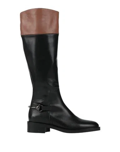 Pollini Woman Boot Black Size 6 Calfskin