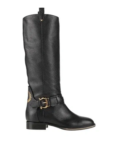 Pollini Woman Boot Black Size 6 Calfskin