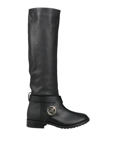 Pollini Woman Boot Black Size 6 Leather