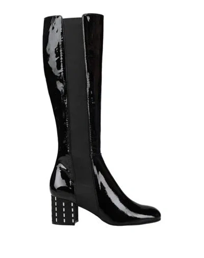 Pollini Woman Boot Black Size 7 Leather