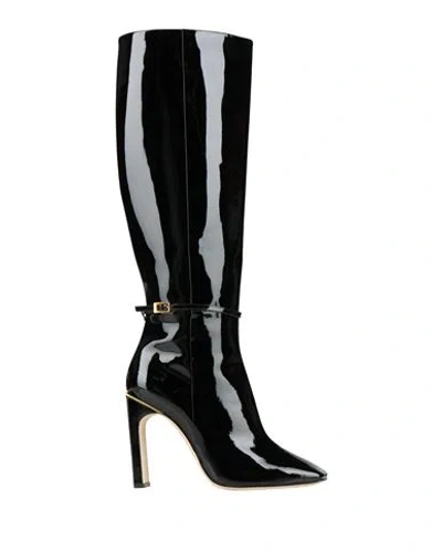 Pollini Woman Boot Black Size 7 Leather