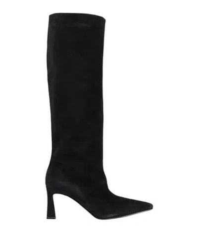 Pollini Woman Boot Black Size 7.5 Leather