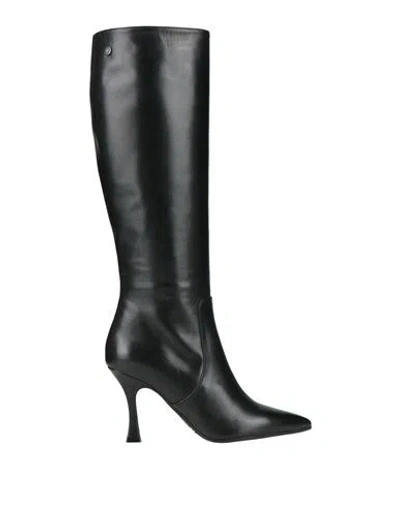 Pollini Woman Boot Black Size 8 Calfskin