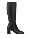 Pollini Woman Boot Black Size 8 Calfskin In Black