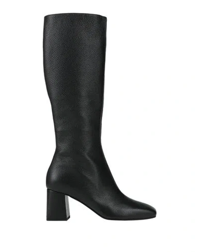 Pollini Woman Boot Black Size 8 Calfskin
