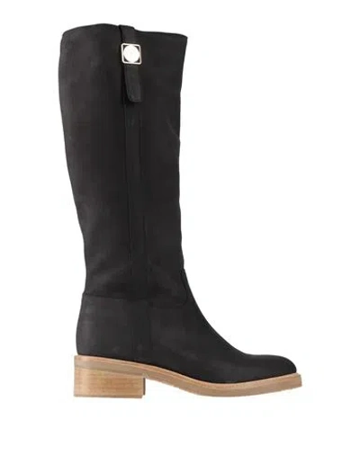 Pollini Woman Boot Black Size 8 Calfskin