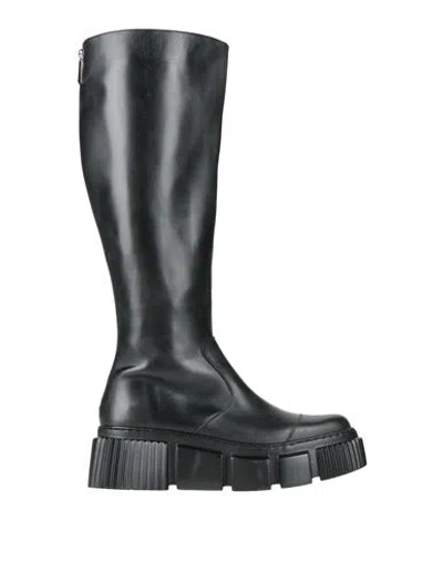 Pollini Woman Boot Black Size 8 Calfskin