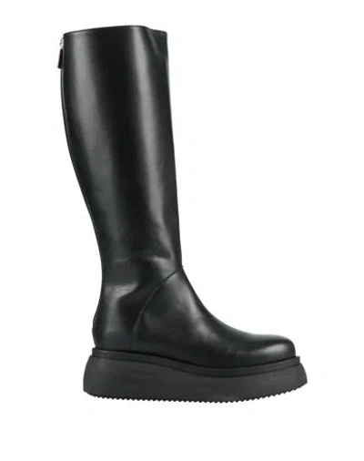 Pollini Woman Boot Black Size 8 Calfskin