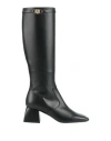 POLLINI POLLINI WOMAN BOOT BLACK SIZE 8 CALFSKIN