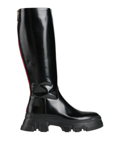 Pollini Woman Boot Black Size 8 Leather
