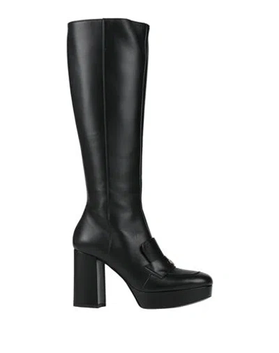 Pollini Woman Boot Black Size 8 Leather