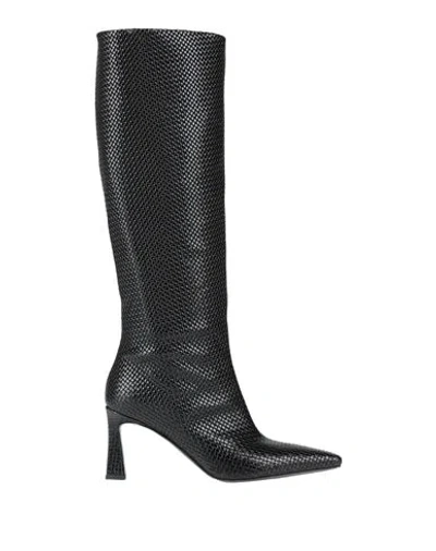 Pollini Woman Boot Black Size 8 Leather