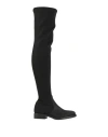 Pollini Woman Boot Black Size 8 Textile Fibers In Black