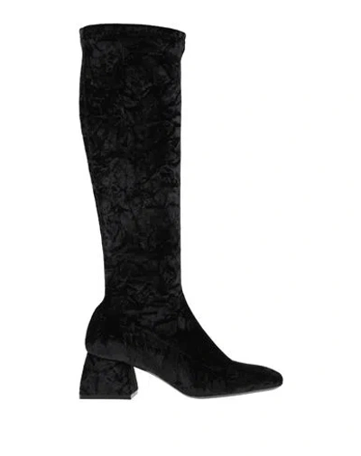 Pollini Woman Boot Black Size 8 Textile Fibers