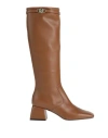 Pollini Woman Boot Brown Size 7 Calfskin In Brown