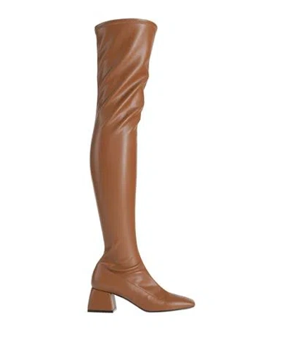 Pollini Woman Boot Brown Size 8 Leather