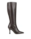 Pollini Woman Boot Dark Brown Size 8 Calfskin