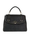 Pollini Woman Handbag Black Size - Textile Fibers