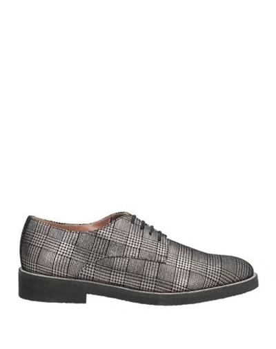 Pollini Woman Lace-up Shoes Black Size 9 Calfskin