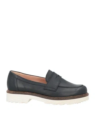 Pollini Woman Loafers Black Size 5 Calfskin
