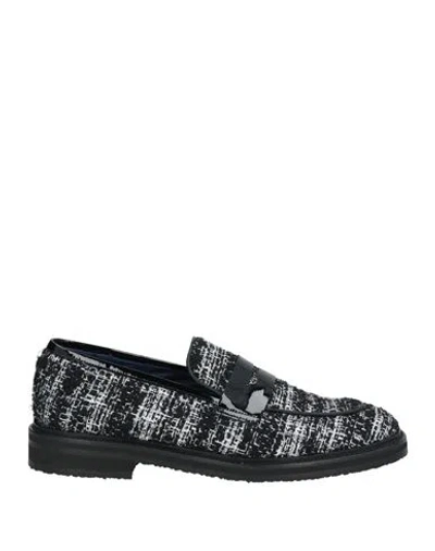 Pollini Woman Loafers Black Size 7 Textile Fibers
