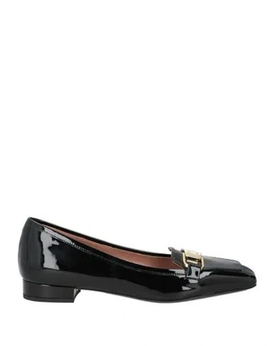 Pollini Woman Loafers Black Size 7.5 Calfskin