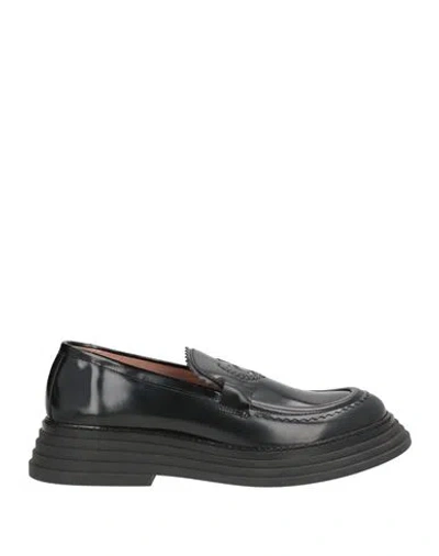 Pollini Woman Loafers Black Size 9 Calfskin
