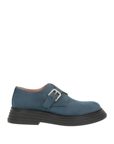 Pollini Woman Loafers Navy Size 9 Leather