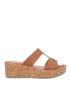 Pollini Woman Mules & Clogs Tan Size 8 Leather In Brown