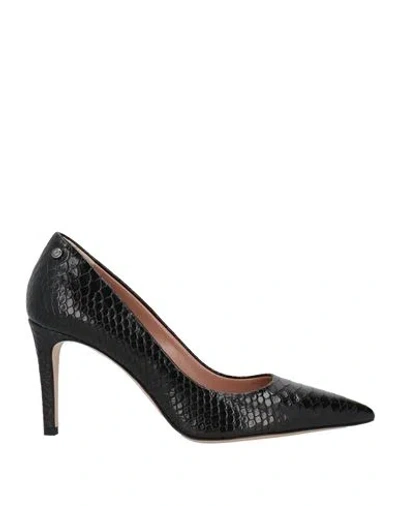 Pollini Woman Pumps Black Size 11 Calfskin