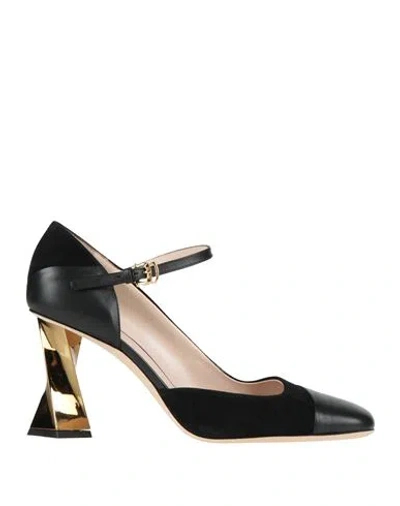 Pollini Woman Pumps Black Size 5 Leather