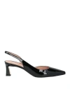 Pollini Woman Pumps Black Size 7 Leather