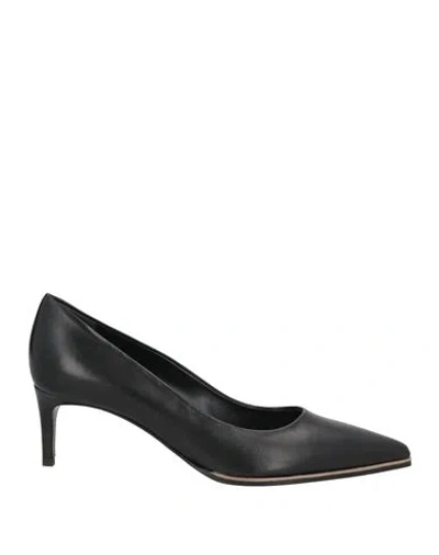 Pollini Woman Pumps Black Size 7 Leather