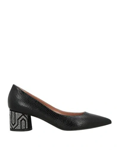 Pollini Woman Pumps Black Size 7 Leather