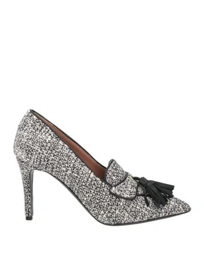 Pollini Woman Pumps Black Size 7.5 Textile Fibers